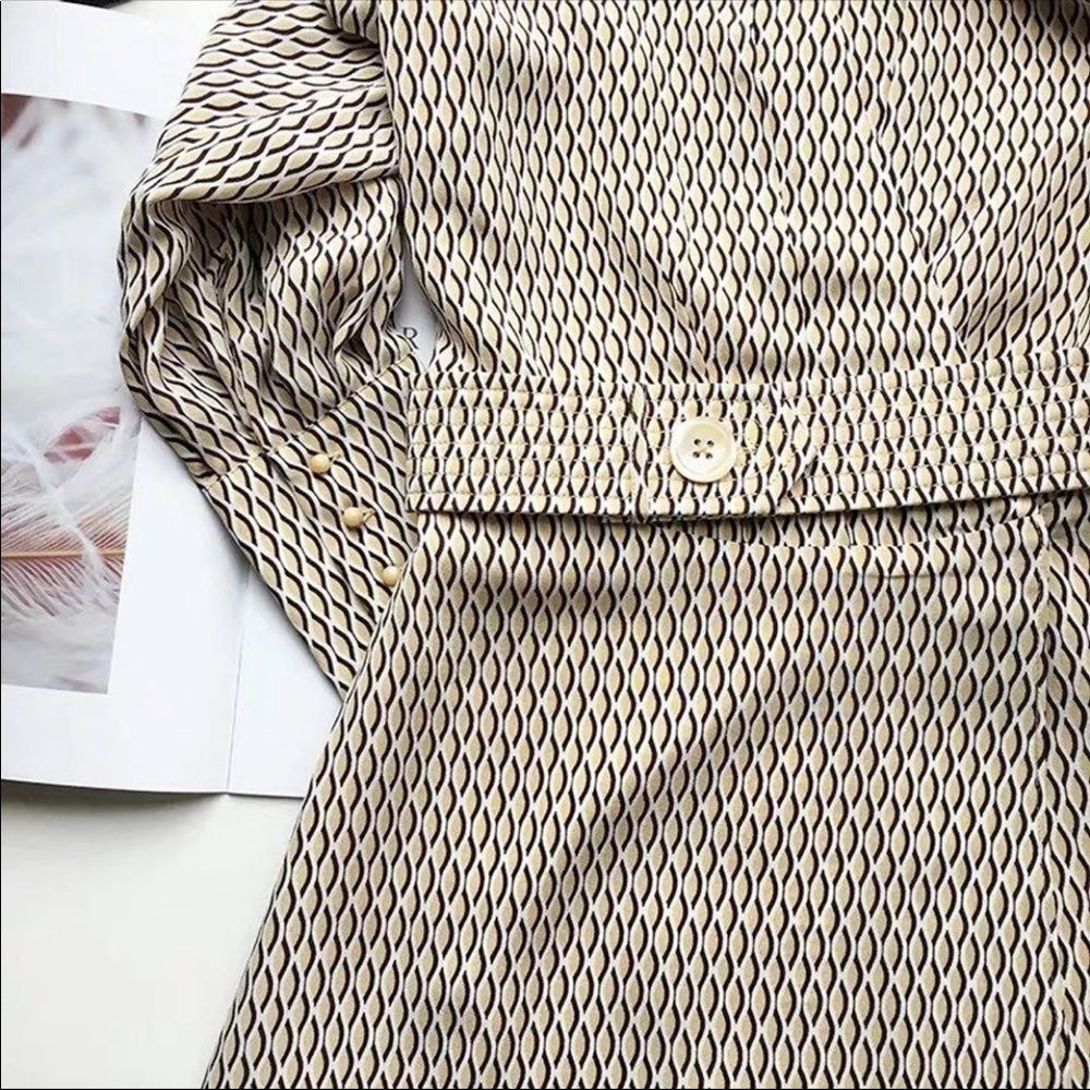 Equipment Fanetta Belted Faux Warp Dress
